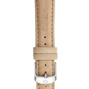 NWT Michele 16mm Bone Nubuck Leather Watch Strap